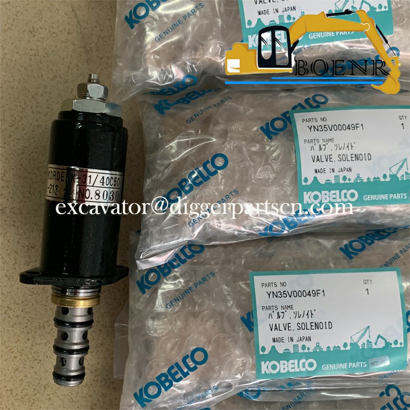 YN35V00049F1 KDRDE5K-31/40C50 -213 Solenoid Valve for KOBELCO SK200-8 SK200-10 SK350-8 SK200-10
