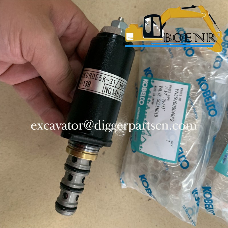 YN35V00048F2 KDRDE5K-31 30C50 -139 Solenoid Valve for SK200-10 SK210-10 SK350-10 SK380-10 SK350-9