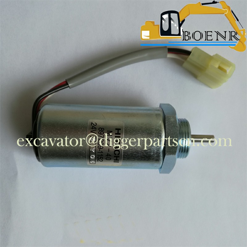 VI8972091152 8-97209115-2 4LE2 Engine Stop Solenoid Valve For  KOBELCO SK75-8