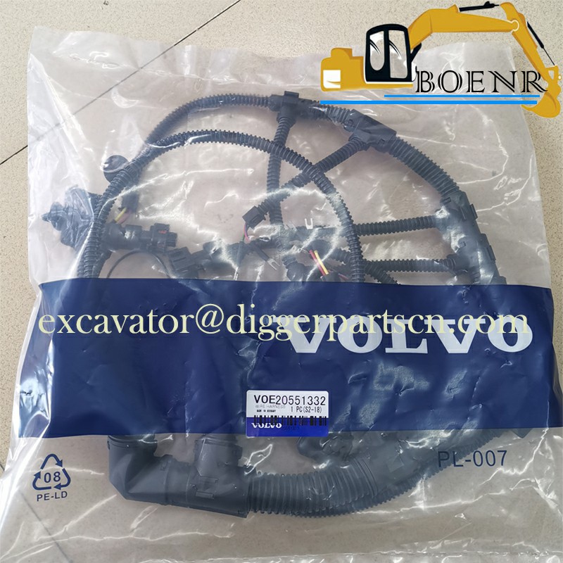 VOE20551332 20551332 D6D Engine Wiring Harness For EC210B EC210