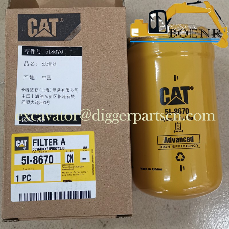 5I-8670 5I8670 Hydraulic Oil Filter For Cat 307 307B 307C 307D 308C 308D 308E 311D 312C 315D 319D