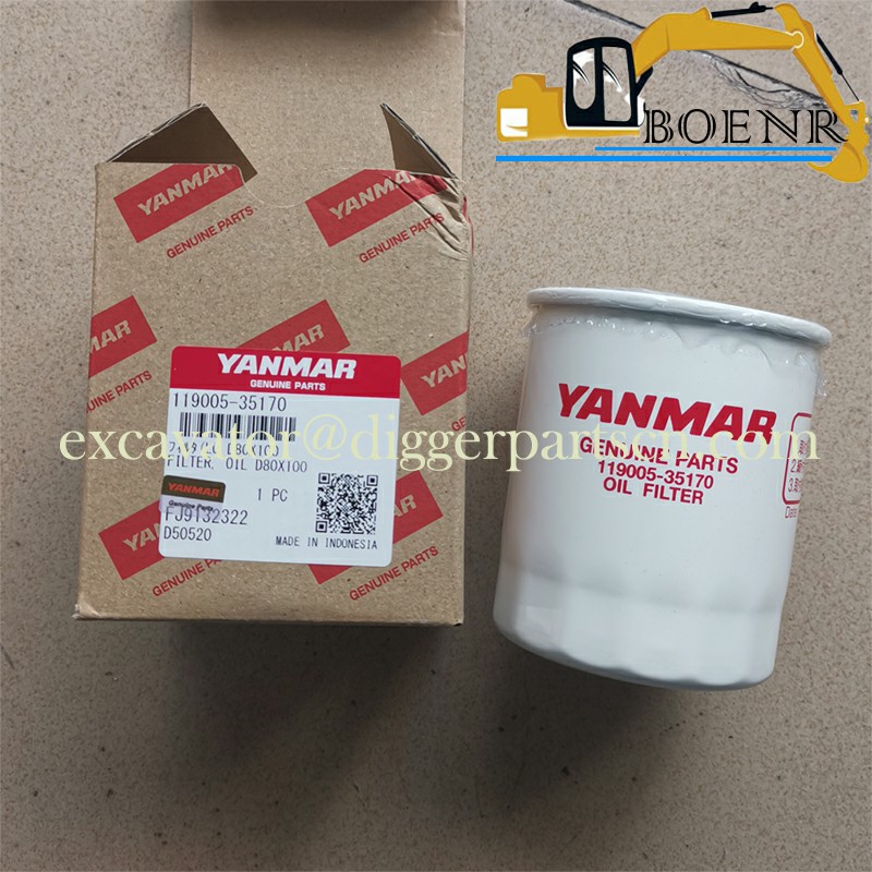 119005-35170 VV11900535170 VV11900535151 Oil filter For SK60-8 SK55SR SK27SR-5