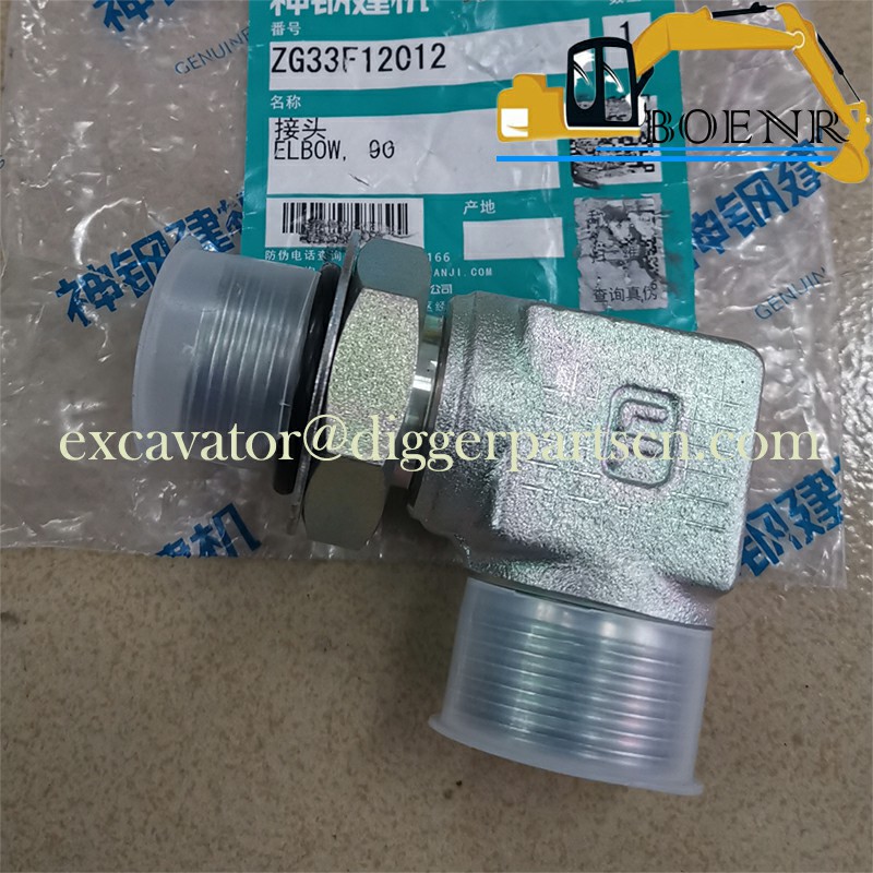 ZG33F12012 Elbow For SK200-8 SK210-8 SK215SR SK235SR SK260-9 SK290-6E SK295-8 SK295-9 SK350-8