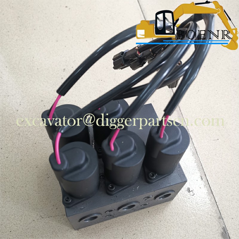 KHJ14520 Solenoid Valve Assembly For SH210A5 SH240A5 SH350-5 CX130B CX160B CX210B CX350B