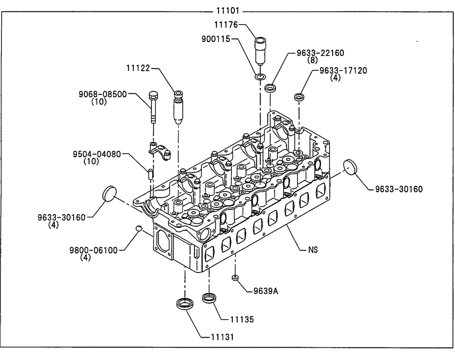 11101-E0B61 VH111014950A VH11101E0410 VH11101E0411 J05E Cylinder head assembly for sk200-8 SK210-8 11101-E0B61 VH111014950A VH11101E0410 VH11101E0411 J05E Cylinder head assembly for sk200-8 SK210-8