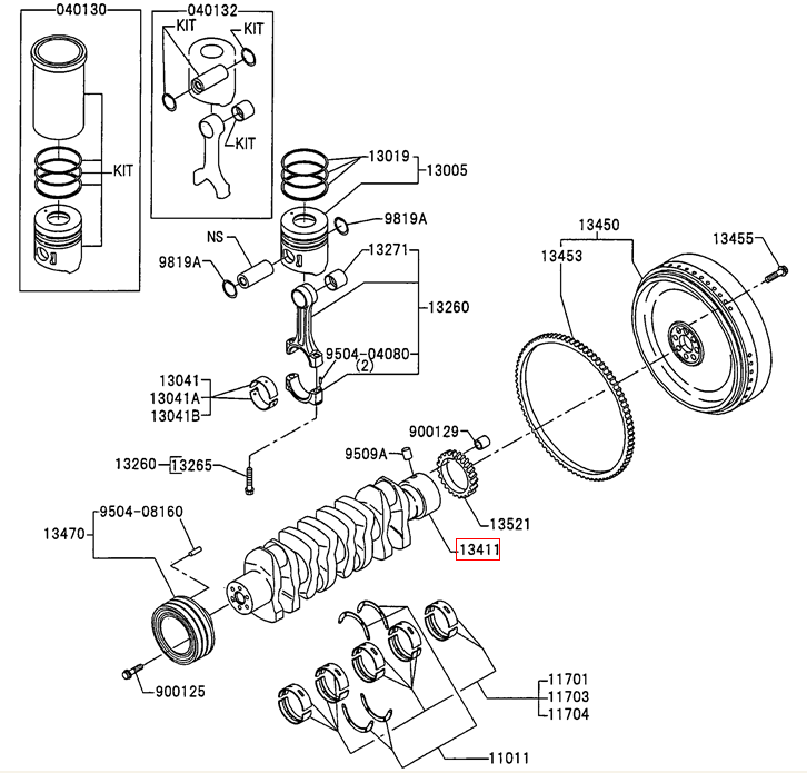 VH134112281A VHS134112281 S1341-12281 J05E engine crankshaft for SK200-8 SK210D-8 SK215SR SK235SR VH134112281A VHS134112281 S1341-12281 J05E engine crankshaft for SK200-8 SK210D-8 SK215SR SK235SR