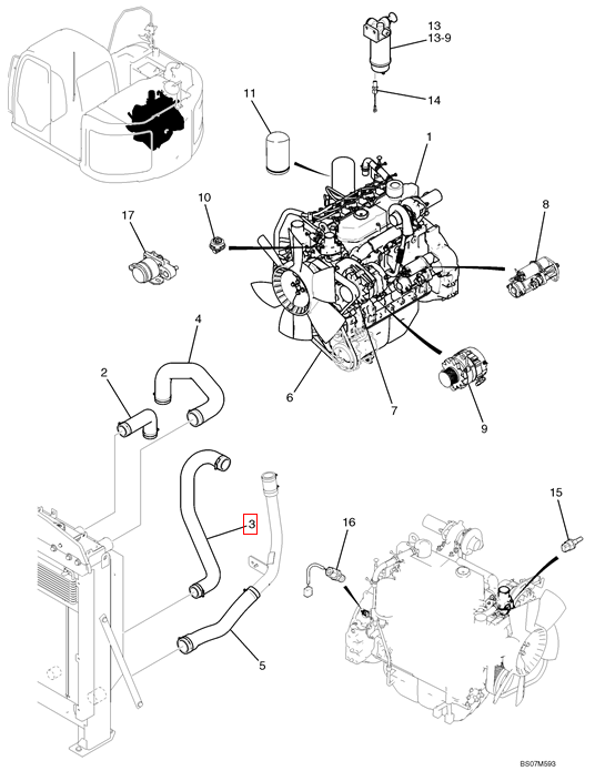 YY05P01231P1 Tank radiator hose For SK130-8 SK140-8 SK140SR SK135SR YY05P01231P1 Tank radiator hose For SK130-8 SK140-8 SK140SR SK135SR