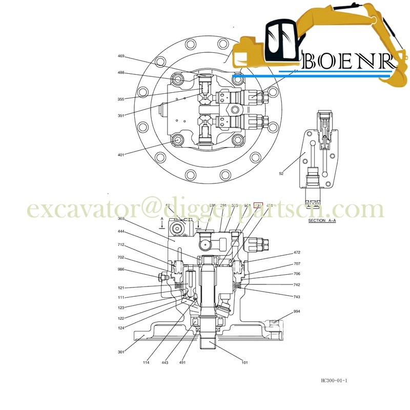 BNR excavator Parts