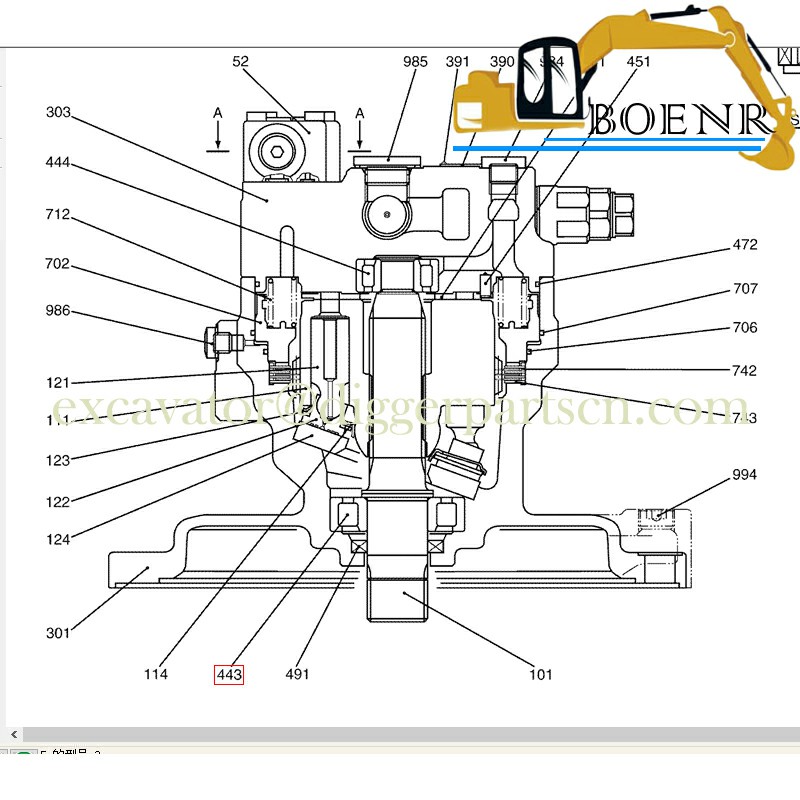 BNR excavator Parts
