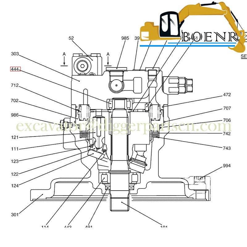 BNR excavator Parts