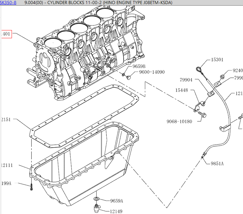 VH11401E0185 VH11401E0200 VH114016091A VH11401E0204 VHS114016091 J08E Engine Cylinder Block VH11401E0185 VH11401E0200 VH114016091A VH11401E0204 VHS114016091 J08E Engine Cylinder Block