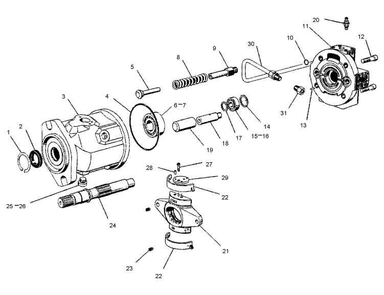 100-3259 1003259 GP Piston Pump For 416B 426B 428B 436B 438B 100-3259 1003259 GP Piston Pump For 416B 426B 428B 436B 438B