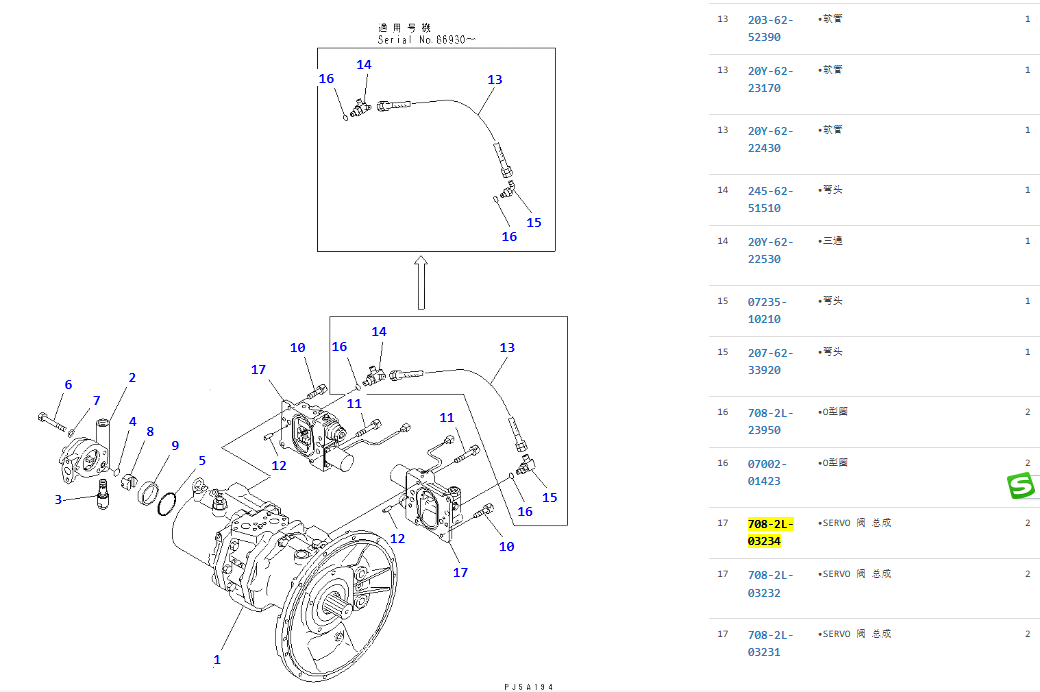708-2L-03234 7082L03234 Hydraulic SERVO VALVE ASS'Y PC200-6 PC210-6 708-2L-03234 7082L03234 Hydraulic SERVO VALVE ASS'Y PC200-6 PC210-6