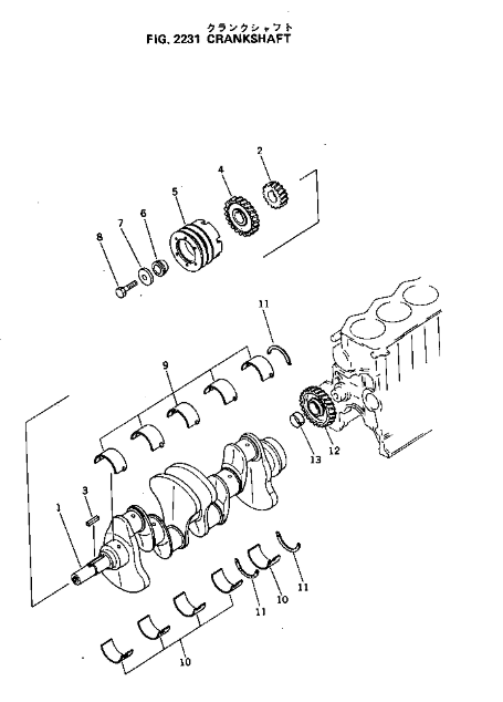 6134-31-1010 6134311010 Engine Crankshaft For 4D105-5 Engine 6134-31-1010 6134311010 Engine Crankshaft For 4D105-5 Engine
