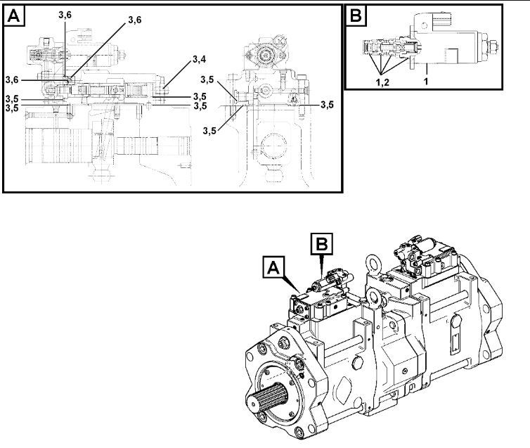 VOE14666232 14666232 K3V280DTH hydraulic pump For EC750D EC750E