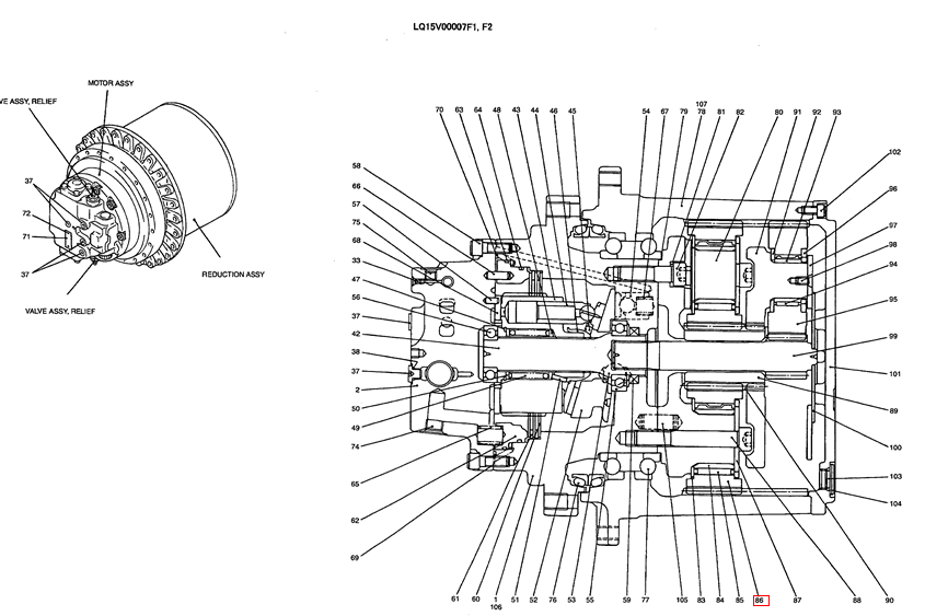 LQ15V00007S086 Driven Gear For SK250-8 SK260-8 SK250LC-6E