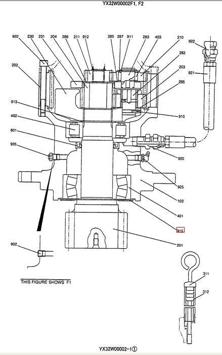 YX32W00002S915 Seal For SK115SR SK135SR SK140SR