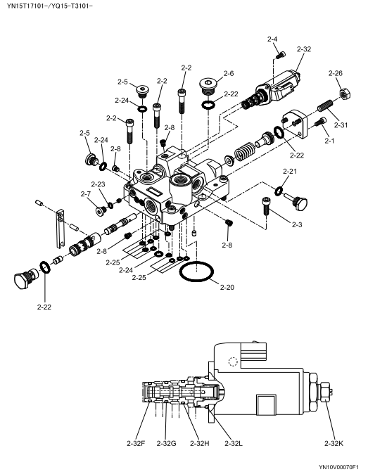 YN10V01011F1 Hydraulic Pump Regulator for SK200-10 SK210-10 SK220-10