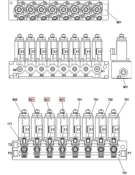 YN35V00048F1 KDRDE5K-31 30C50 -122 Solenoid Valve For SK140SR SK130-8 SK140-8 SK200-8 SK210-8 YN35V00048F1 KDRDE5K-31 30C50 -122 Solenoid Valve For SK140SR SK130-8 SK140-8 SK200-8 SK210-8