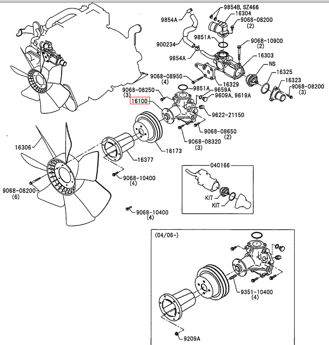 VH161004280A 16100-E0373 J05E Water pump for SK200-8 SK250-8 SK210-8 SK260-8 VH161004280A 16100-E0373 J05E Water pump for SK200-8 SK250-8 SK210-8 SK260-8
