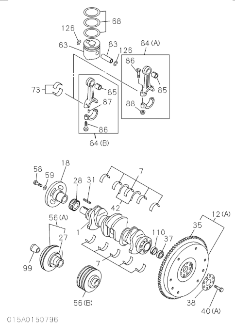 8-94443662-0 8-94123349-3 8944436620 8941233493 4JB1 Engine Crankshaft For EX60UR SOLAR55 8-94443662-0 8-94123349-3 8944436620 8941233493 4JB1 Engine Crankshaft For EX60UR SOLAR55