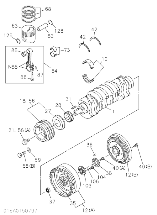 8-97023182-1 8970231821 4JG1 4JG2 Engine Crankshaft For EX75-5 EX75-5 8-97023182-1 8970231821 4JG1 4JG2 Engine Crankshaft For EX75-5 EX75-5