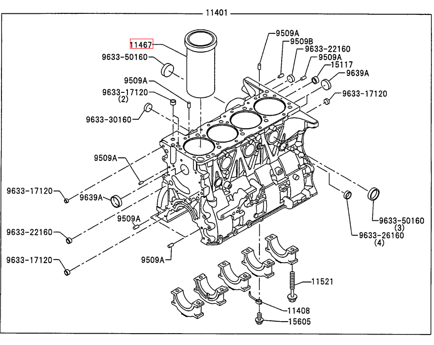 S1146-73210 Vhs114673210 VH114673210A J05e J08e Diesel Engine 8mm Liner For Kobelco SK200-8 SK210-8 S1146-73210 Vhs114673210 VH114673210A J05e J08e Diesel Engine 8mm Liner For Kobelco SK200-8 SK210-8