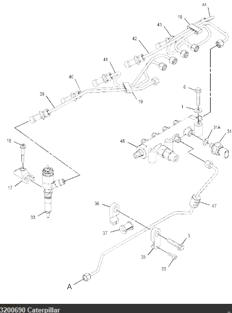 320-0690 10r-7673 C6.6 Engine Fuel Injector For CAT 928H 930H 924H 320-0690 10r-7673 C6.6 Engine Fuel Injector For CAT 928H 930H 924H