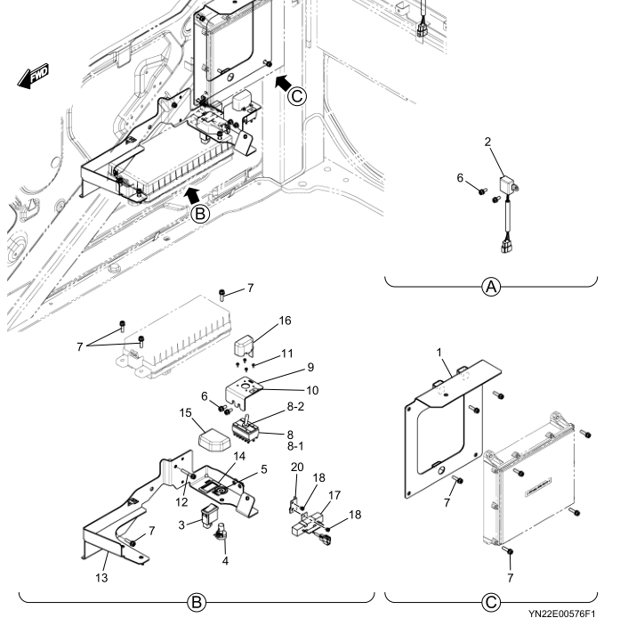 YN50S00040D7 Switch For SK200-10 SK210-10
