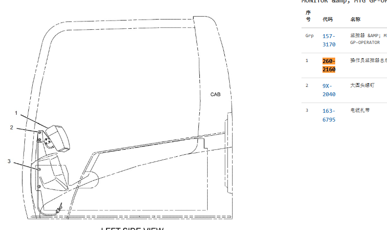 260-2160 2602160 Monitor For CAT 330C 312C 325C 330C 322C 260-2160 2602160 Monitor For CAT 330C 312C 325C 330C 322C