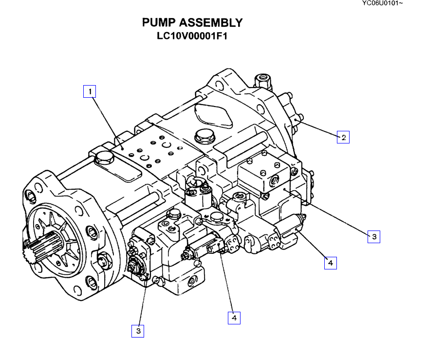 LC10V01002F1 LC10V01002F2 k5v140 Hydraulic Pump regulator For SK330-6e