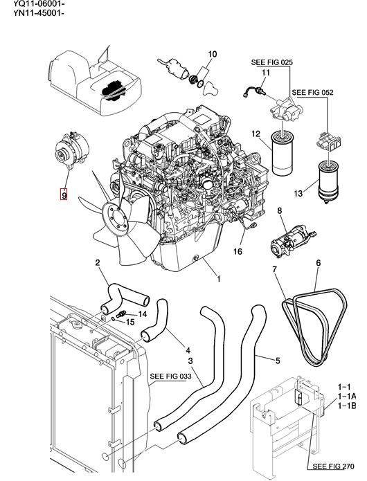 VH27060E0200 27060-E0200 VH270402192A VHS270402192 J05E Engine Alternator For SK200-8 SK210-8