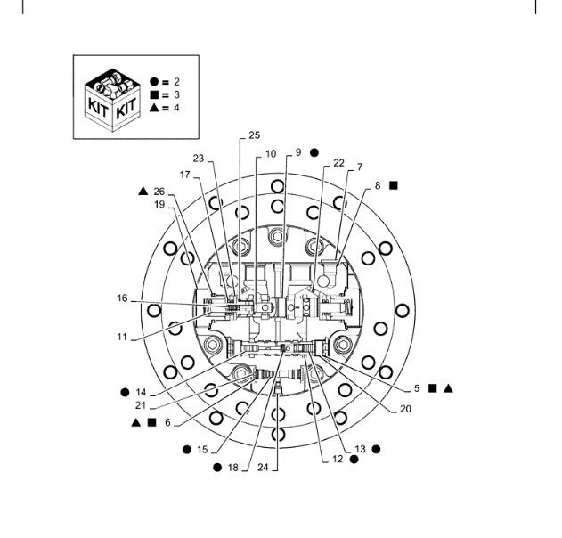 PS15V00003F1 PHV-4B-70D Final Drive For SK55SR