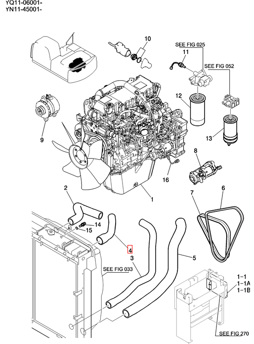 YN05P01439P1 LQ05P01309P1 Hose For SK200-8 SK210-8 YN05P01439P1 LQ05P01309P1 Hose For SK200-8 SK210-8