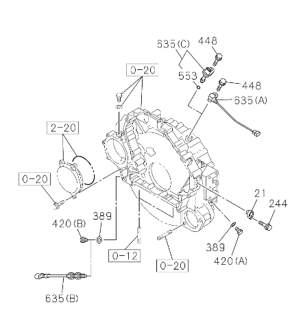 8973061131 8-97306113-1 029600-1290 4HK1 6HK1 Engine Crankshaft Position Sensor For ZX200-3 ZX210-3 