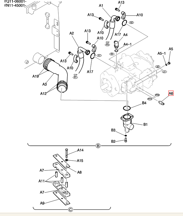 YN52S00103P1 High Pressure Sensor for Kobelco SK200-8 SK210-8 SK250-8 SK380-10 SK220 Excavator Parts