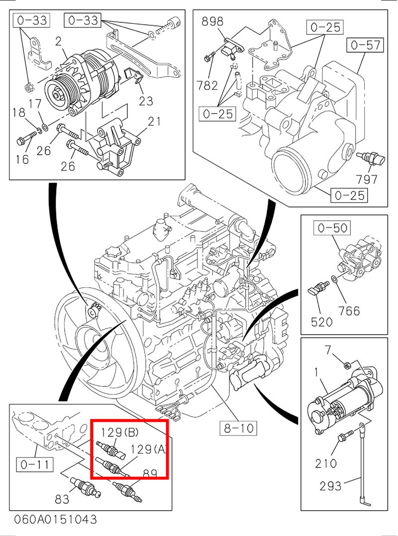 8-97170327-0 8-98156648-0 8971703270 8981566480 4HK1 6HK1 6WG1 Engine Water Temperature Sensor 