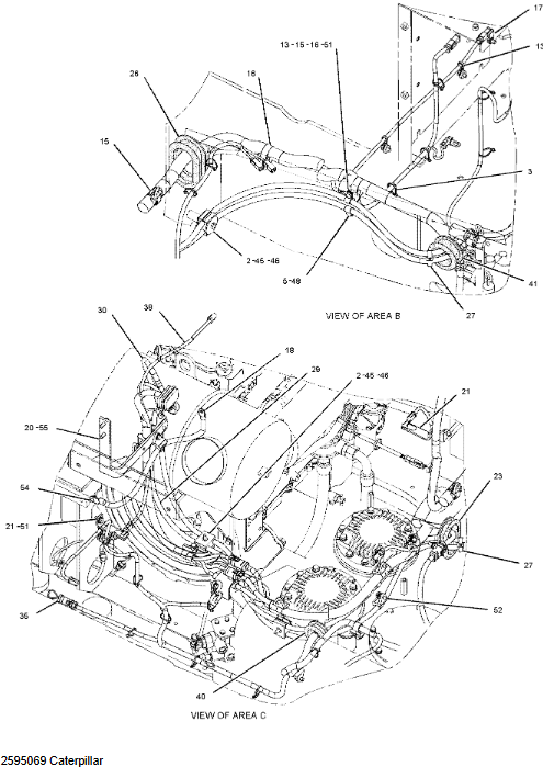 259-5069 2595069 Wiring Harness For CAT 345C 259-5069 2595069 Wiring Harness For CAT 345C