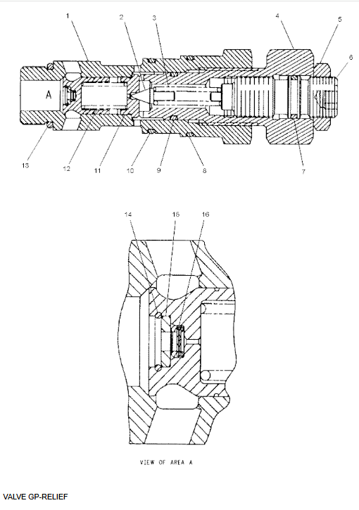 159-7732 1597732 Relief Valve For CAT 320B 322B 325B 330B