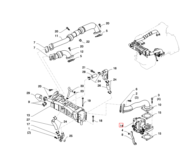 25620-E0249 VH25620E0249 Exhaust Gas Recirculation Valve For SK350-10 SK380-10
