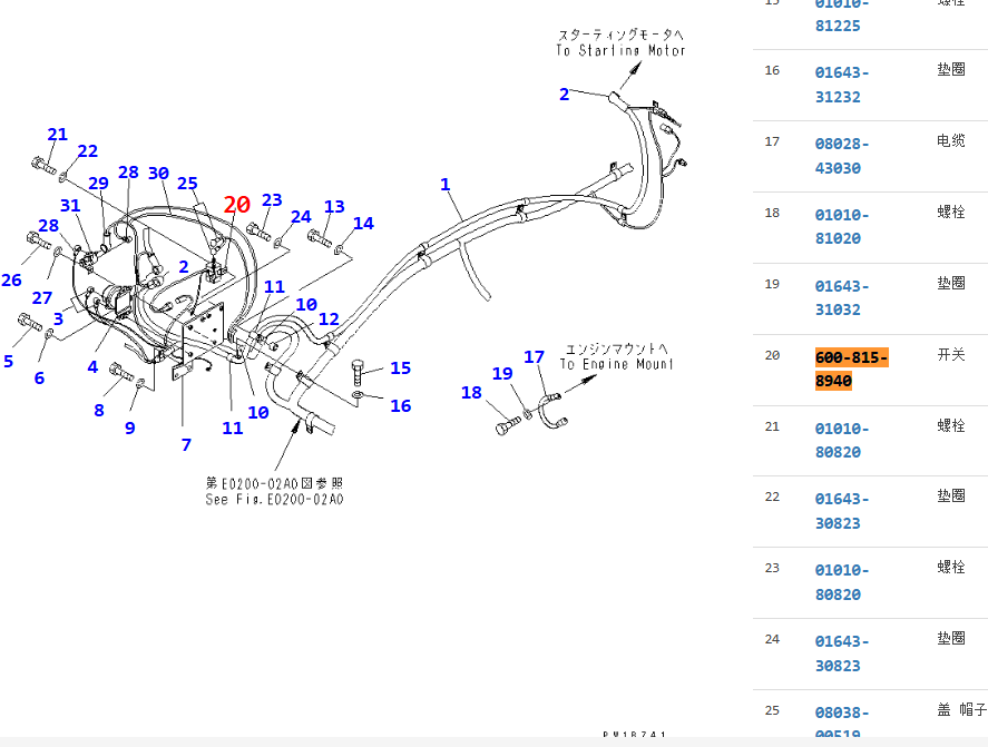 ME049300 600-815-8940 ME067625 Starter Relay For 4D102 6D102 6D24 6D31 6D14 6D15 6D16 S6KT Engine ME049300 600-815-8940 ME067625 Starter Relay For 4D102 6D102 6D24 6D31 6D14 6D15 6D16 S6KT Engine