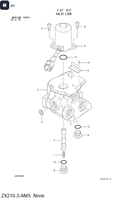 0976504 XB00015039 Solenoid Valve For ZX200-3 ZX210-3 ZX330-3 0976504 XB00015039 Solenoid Valve For ZX200-3 ZX210-3 ZX330-3