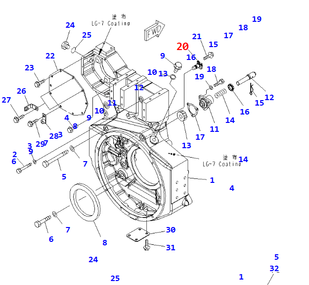 5594276 6261-81-2911 6261-81-2902 6261-81-2901 6261-81-2900 Camshaft Position Sensor For PC200-7