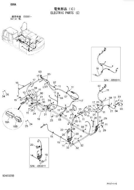 0006505 Wiring Harness For ZX330-3 ZX350-3 ZX360-3 ZX400-3 0006505 Wiring Harness For ZX330-3 ZX350-3 ZX360-3 ZX400-3