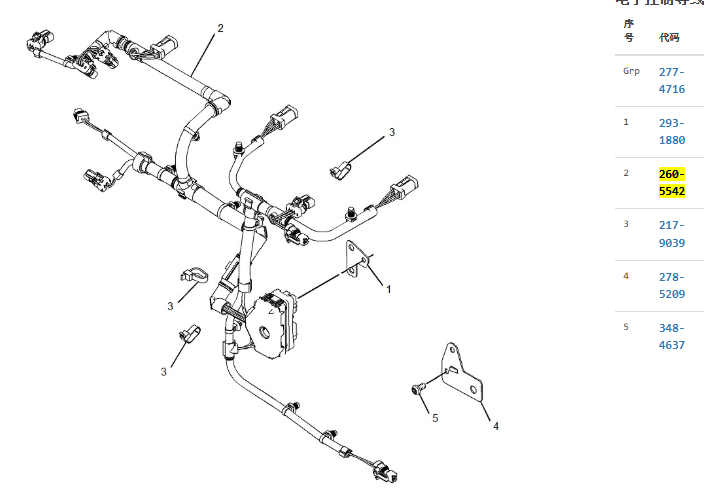 260-5541 2605541 260-5542 2605542 C6.6 Engine Wire Harness For CAT 938H 320D 323D 260-5541 2605541 260-5542 2605542 C6.6 Engine Wire Harness For CAT 938H 320D 323D