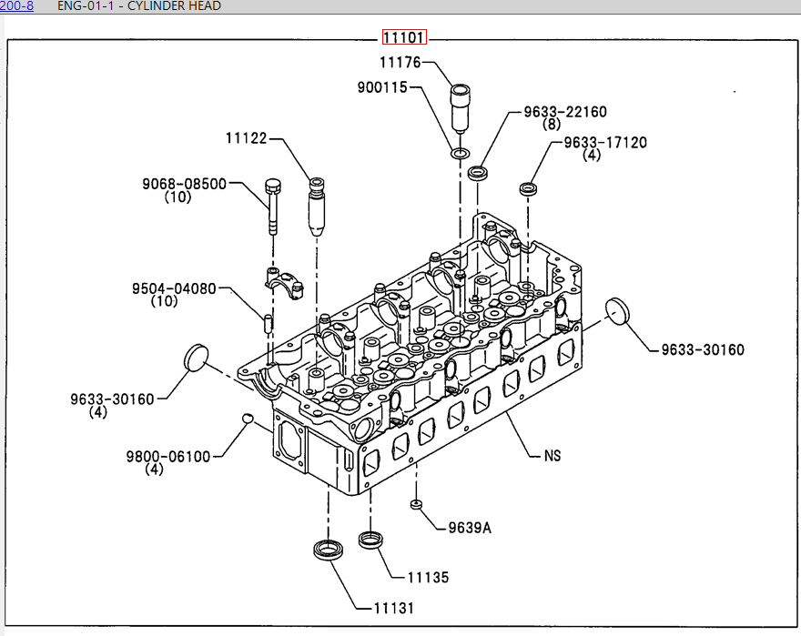 VH11101E0860 11101-4950A 11101-E0411 J05E Engine cylinder head For SK200-8 SK210-8 SK250-8 SK260-8 VH11101E0860 11101-4950A 11101-E0411 J05E Engine cylinder head For SK200-8 SK210-8 SK250-8 SK260-8