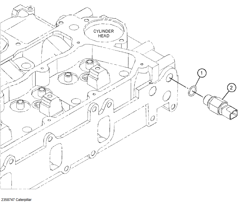 235-8747 2358747 C4.4 3054C Engine Temperature Sensor For CAT 416E 420D 432E 430D 434E 422E 444E