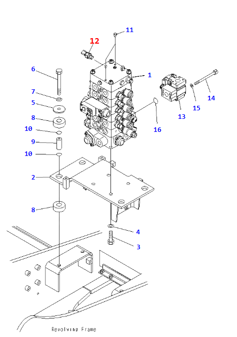 7861-93-1653 7861931653 Pressure Sensor For PC200-7 PC300-7