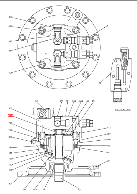 LB15V00011S444 Swing Motor Bearing For SK290-6E SK295-8 SK350-8 SK350-9 SK850 SK330-8 LB15V00011S444 Swing Motor Bearing For SK290-6E SK295-8 SK350-8 SK350-9 SK850 SK330-8