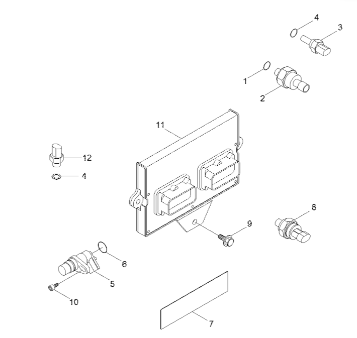 4921597 QSB5.9 Engine Camshaft Position Sensor For R290-7